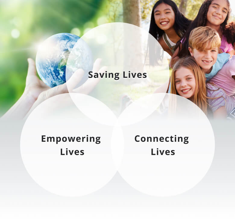 Saving Lives, Empowering Lives, Connecting Lives.