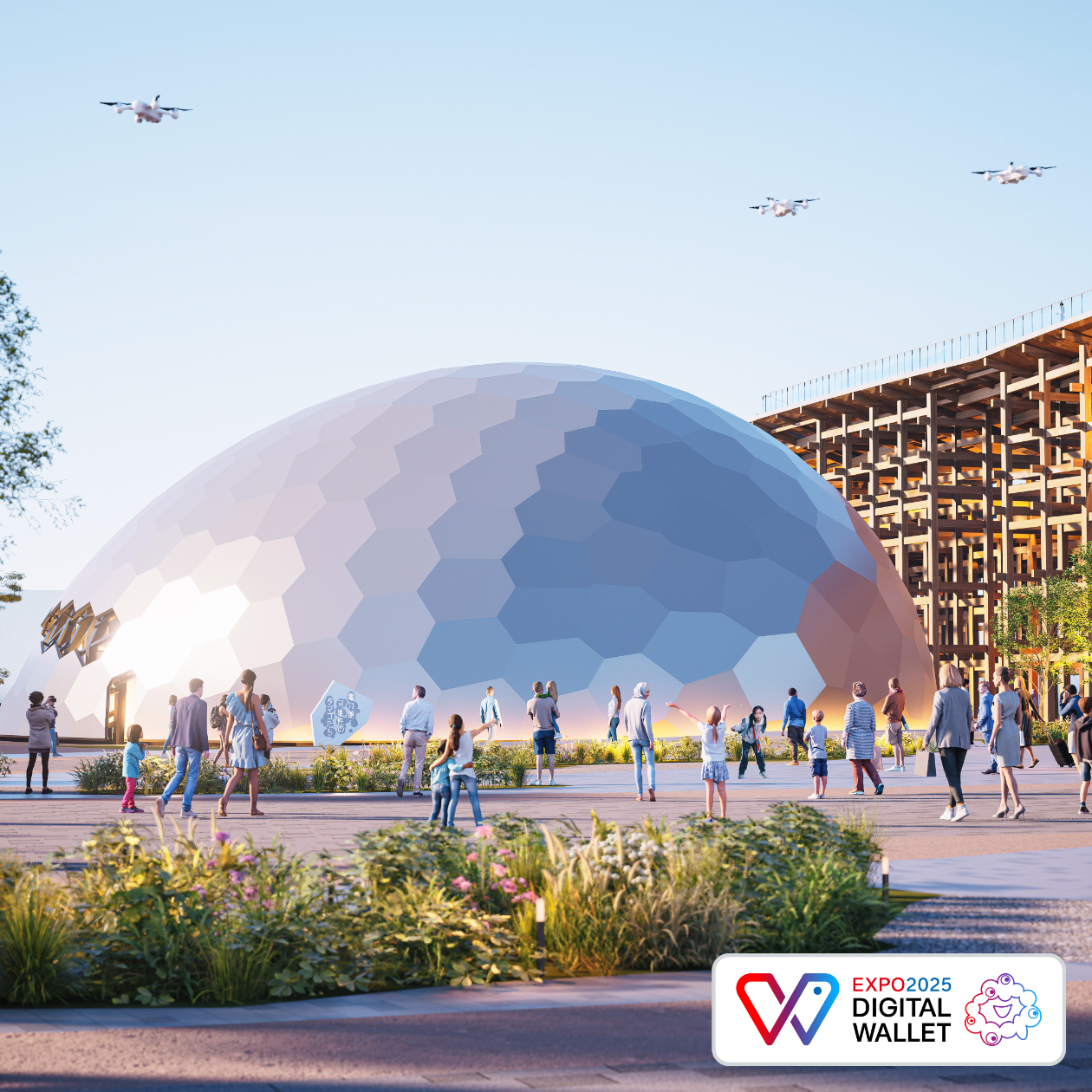 Electric Power Pavilion -Eggs of Possibilities (Exterior Perspective)