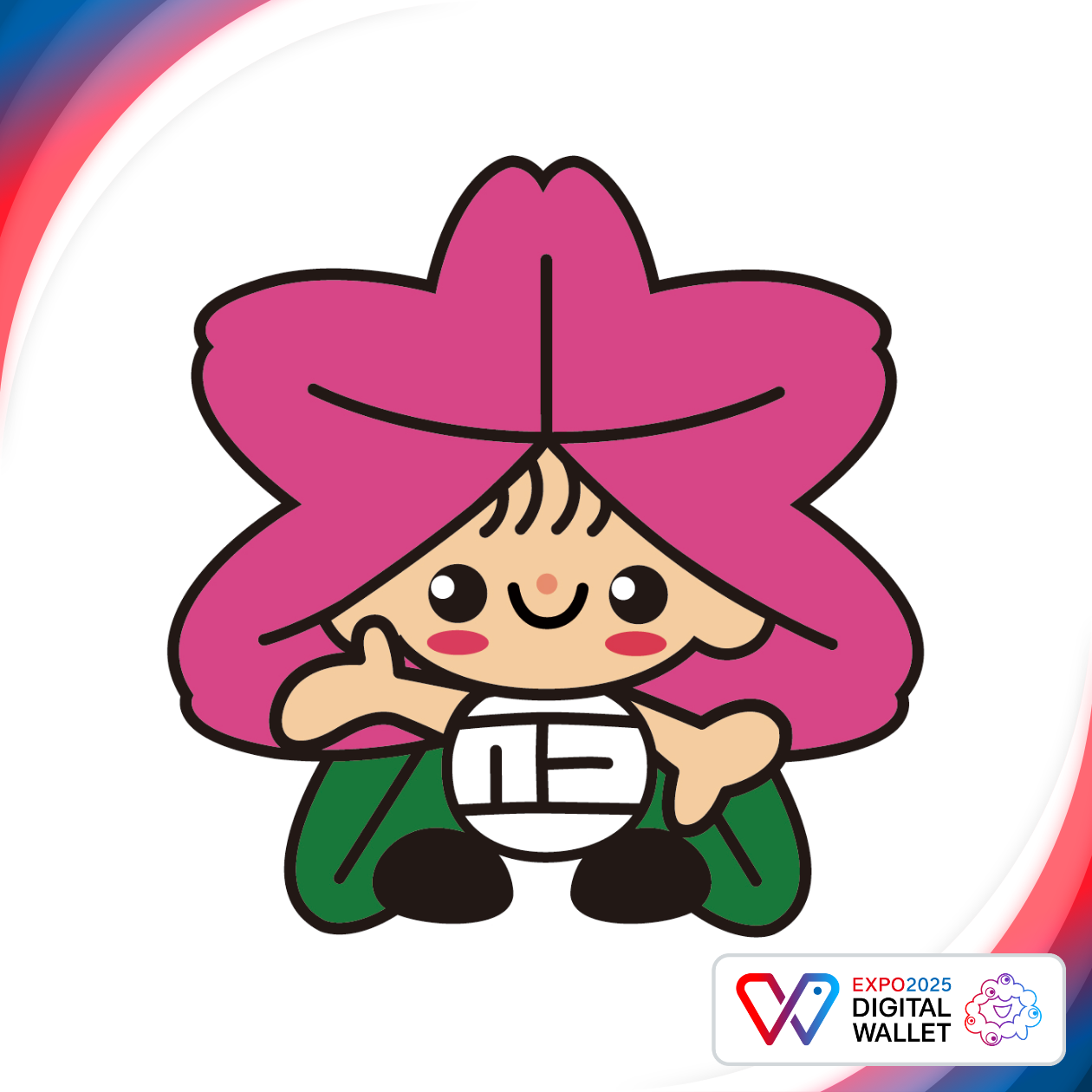 Tsujiis the mascot character of Taisho Ward, Osaka City, inspired by the wards flower, the azalea.