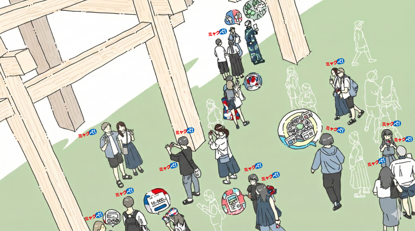 Myakumyaku (Official character of Expo 2025 Osaka, Kansai, Japan)