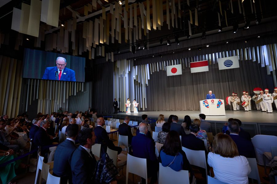 The Monaco National Day ceremony held on 28 June