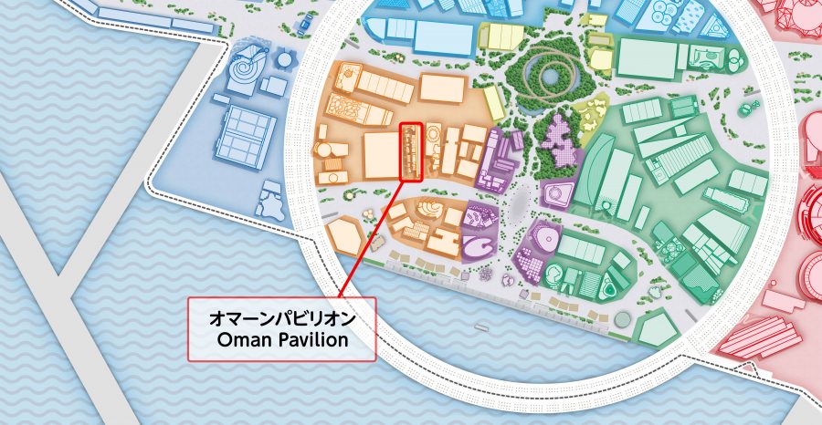 The Map of Oman pavilion