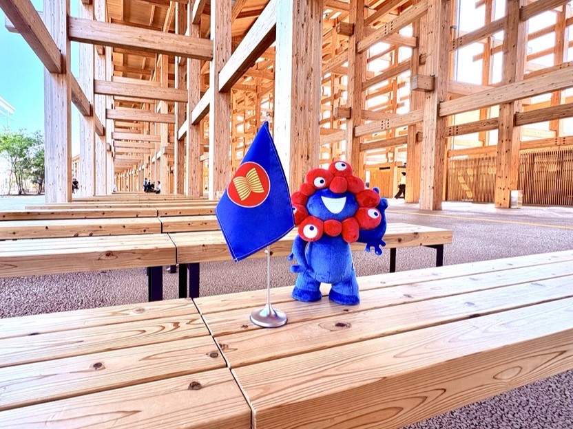 Myakmyak and ASEAN flag