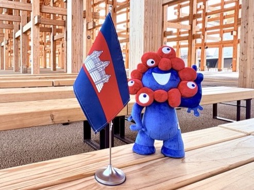 Myakmyak and Cambodian flags