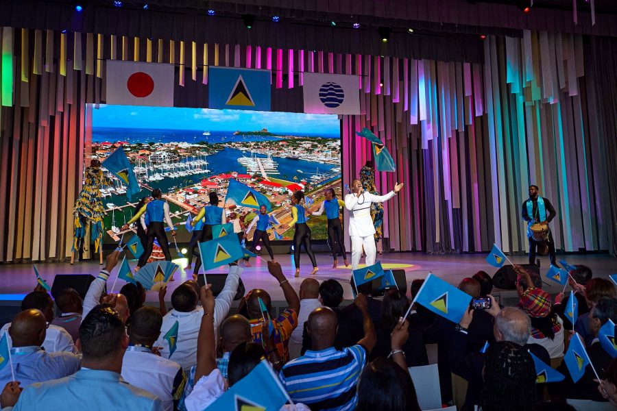 The Saint Lucia National Day ceremony held on 30 August