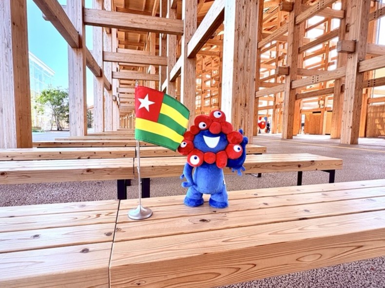 MyakuMyaku and the flag of Republic of Togo