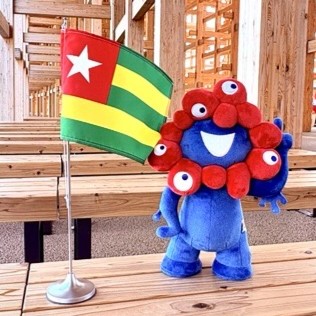MyakuMyaku and the flag of Republic of Togo