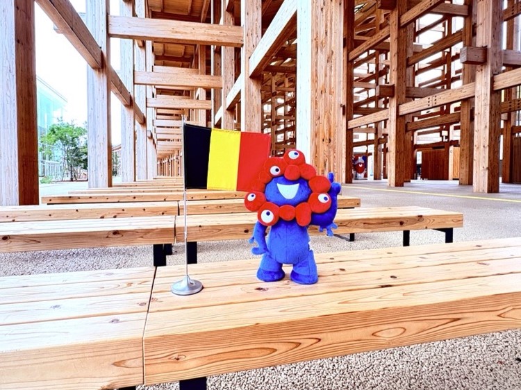 MyakuMyaku and the flag of Belgium