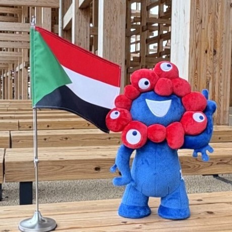 MyakuMyaku and the flag of Haiti