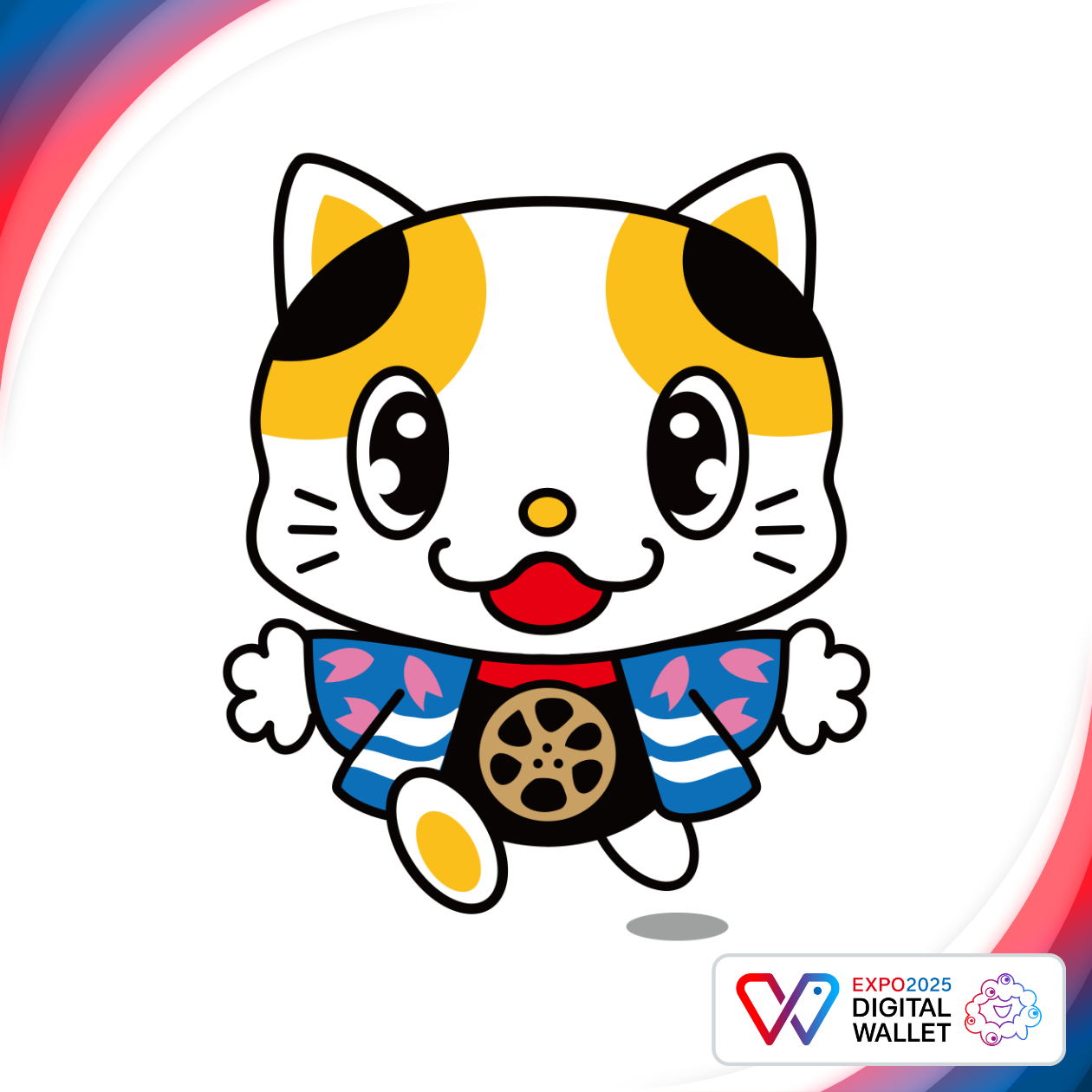 門真市イメージキャラクター元祖招き猫「ガラスケ」