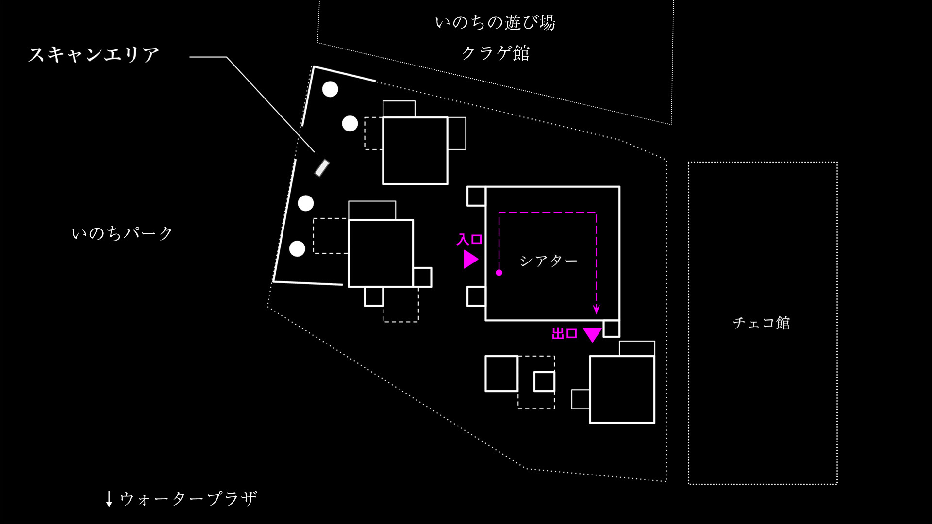 3Dスキャンタワー設置場所マップ