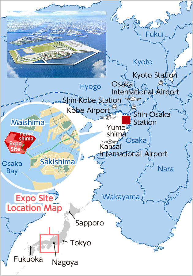 Yumeshima Location Map
