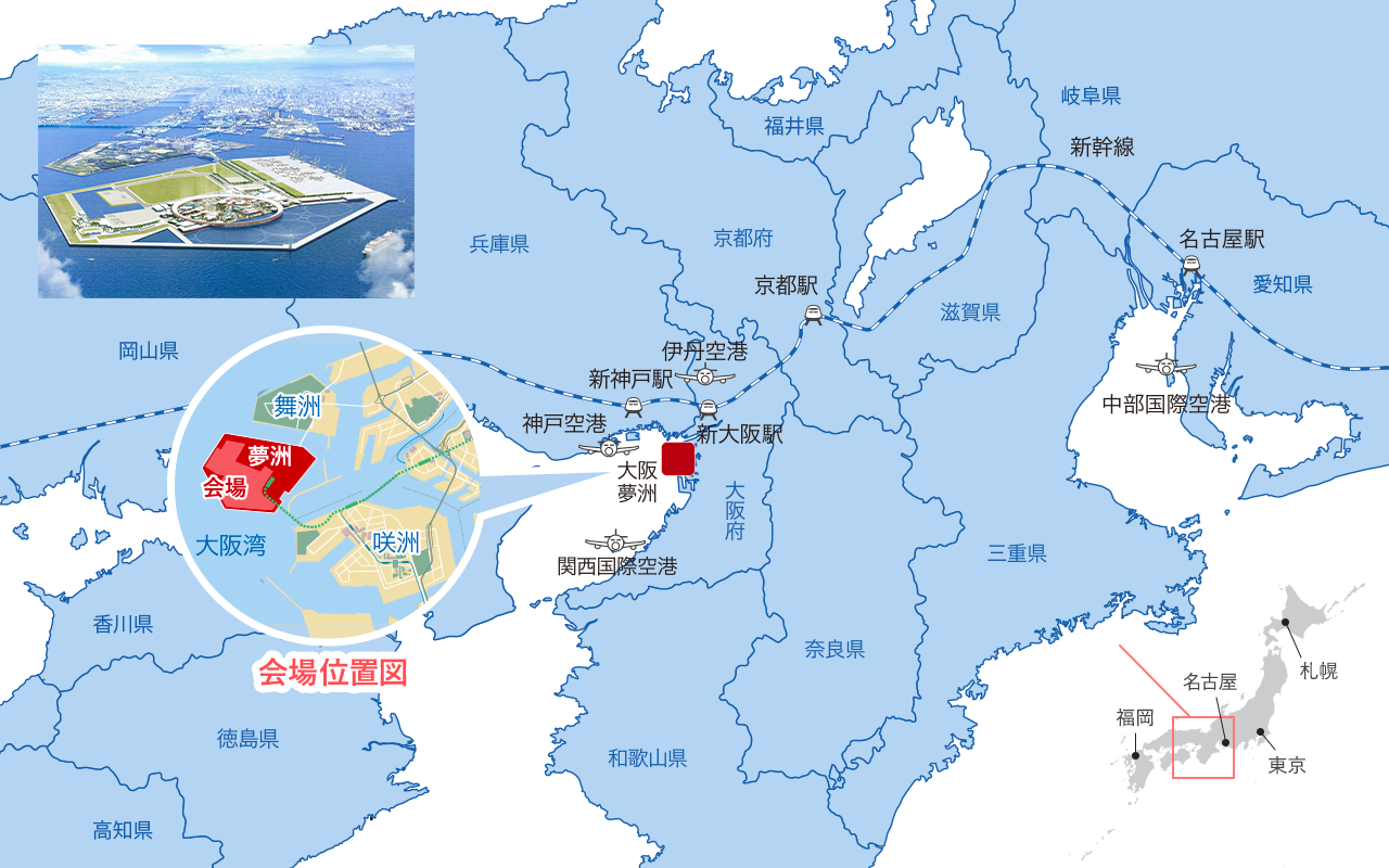 夢洲の位置図