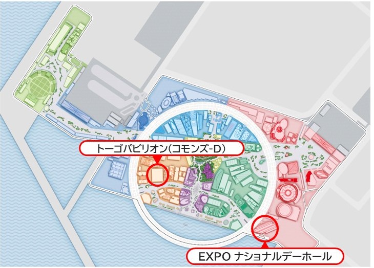 万博会場のマップ