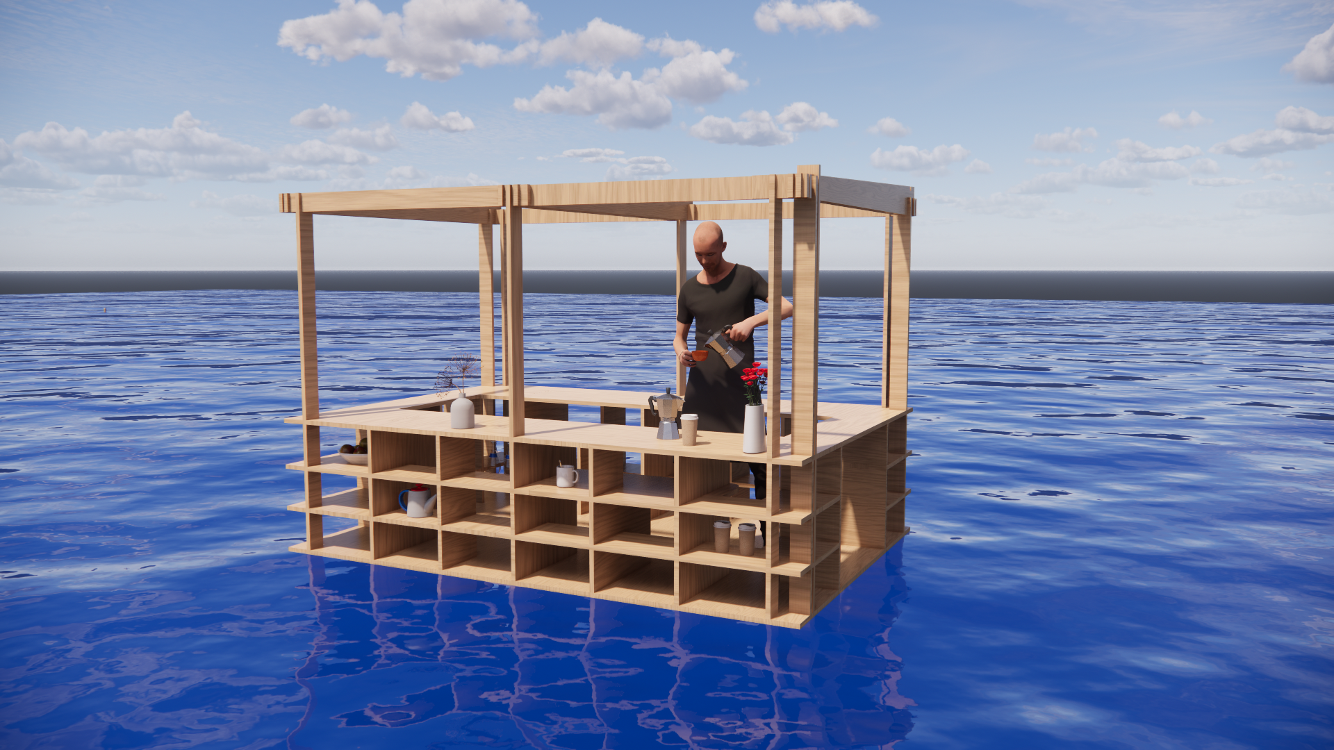 夢洲における実証実験公募の採択案件 「都市型自動運転船「海床（うみ