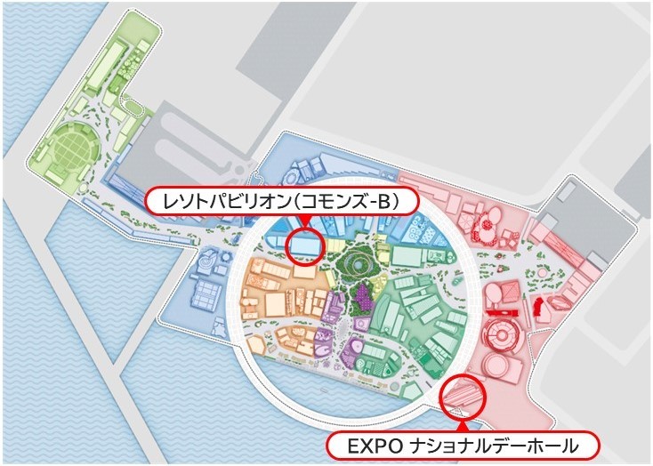 万博会場のマップ