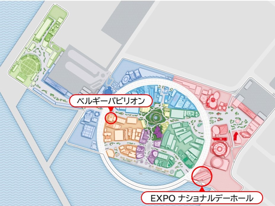 万博会場のマップ