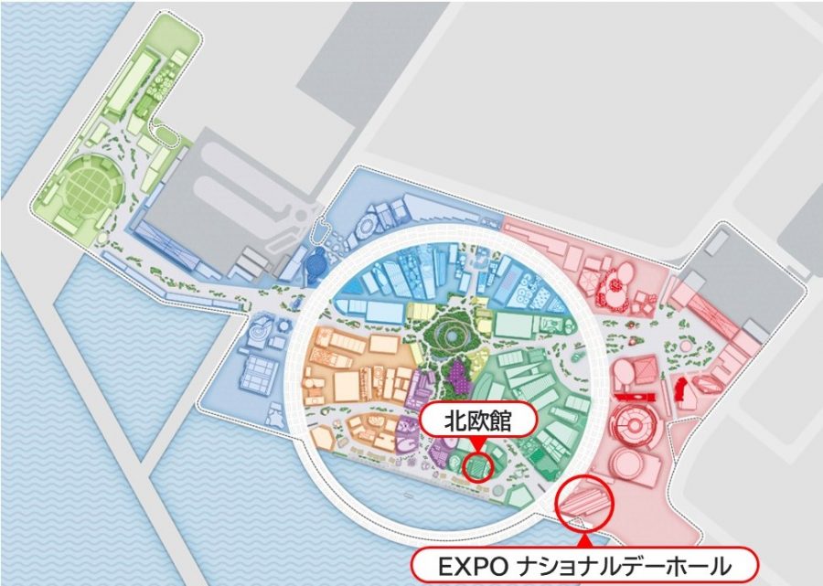 万博会場のマップ