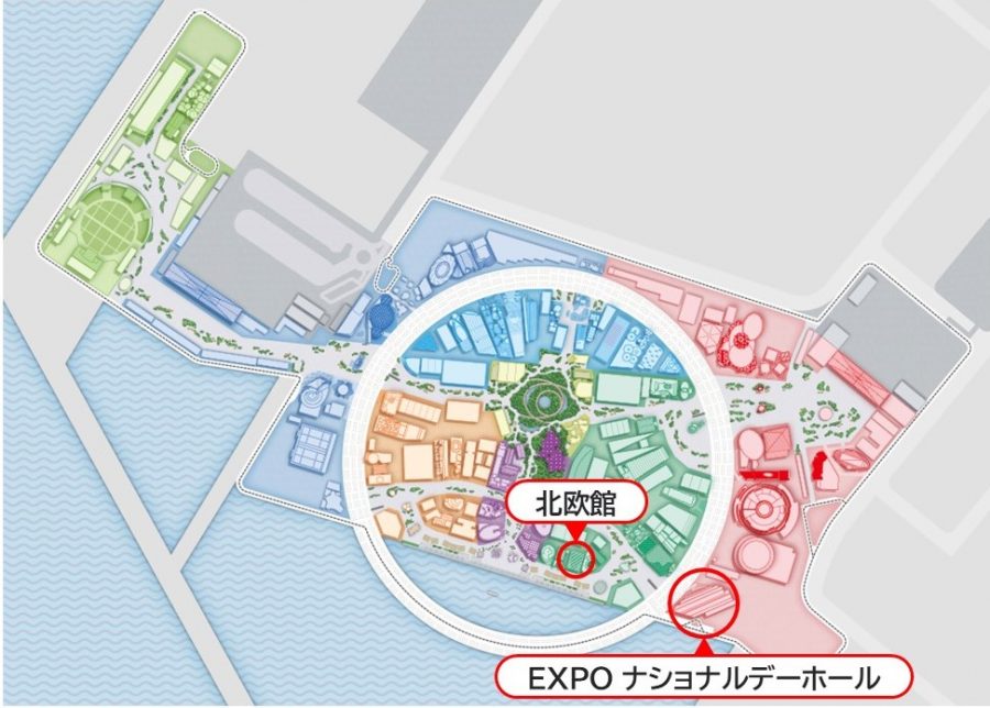万博会場のマップ