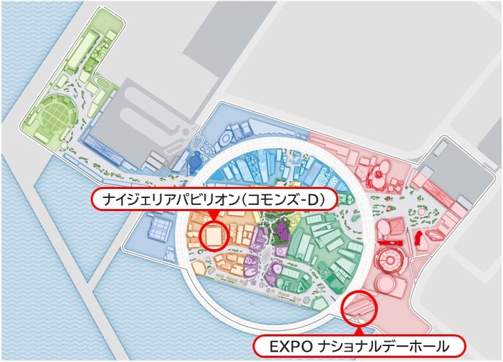 万博会場のマップ