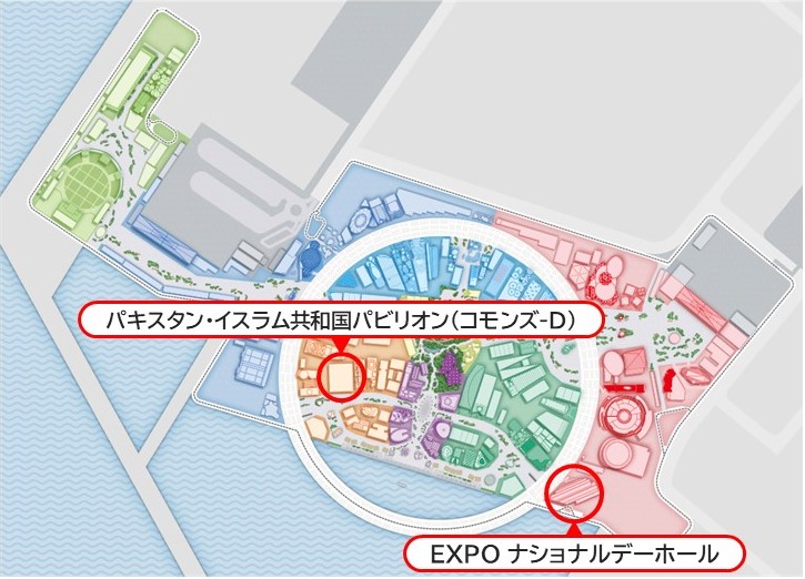 万博会場のマップ