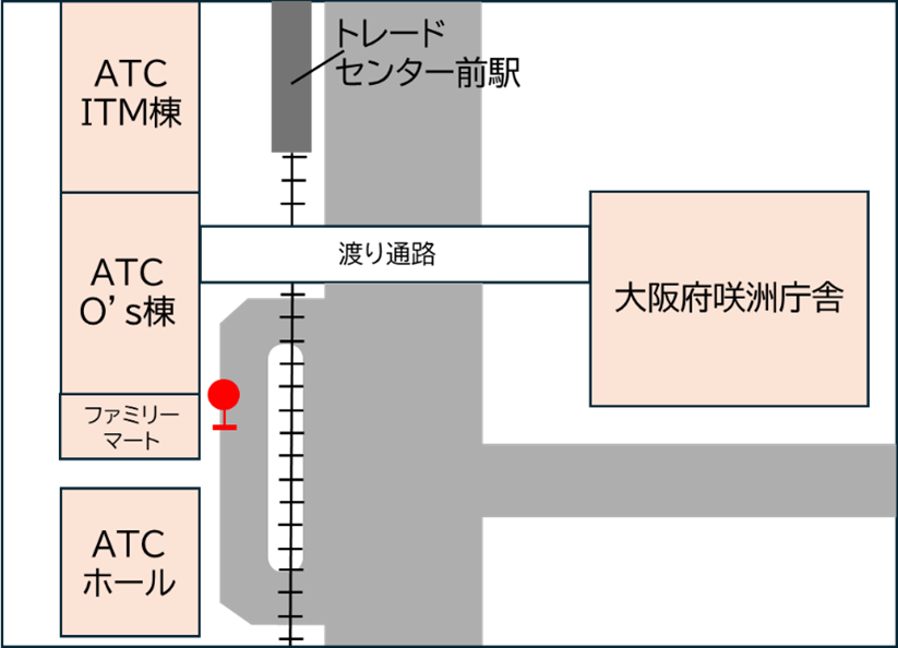ATCバス停の地図