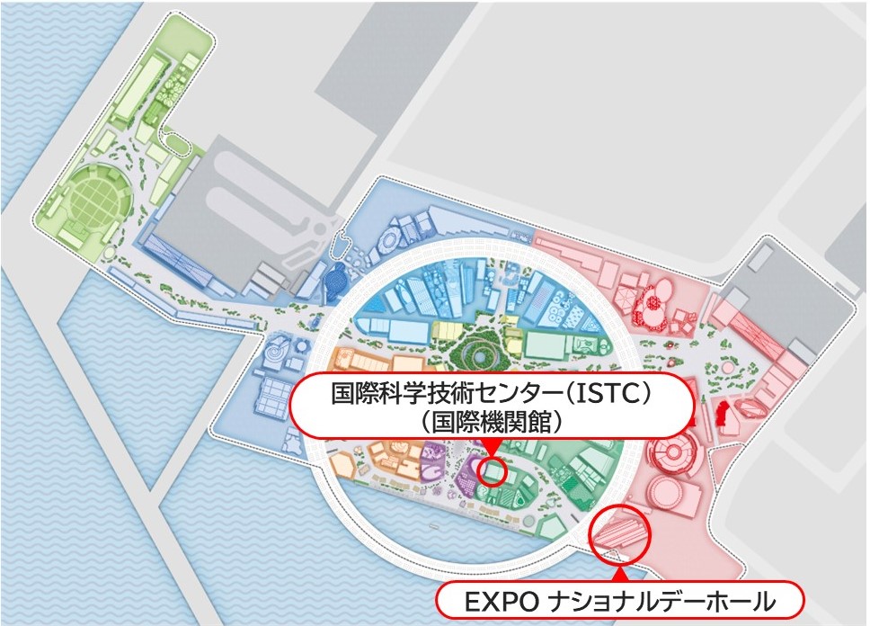 万博会場のマップ