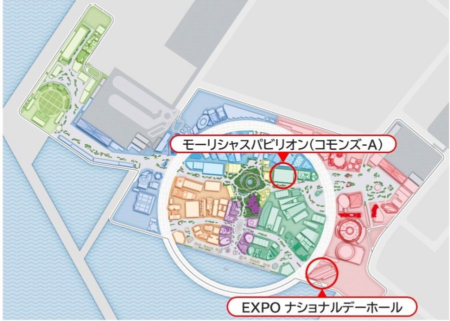 万博会場のマップ
